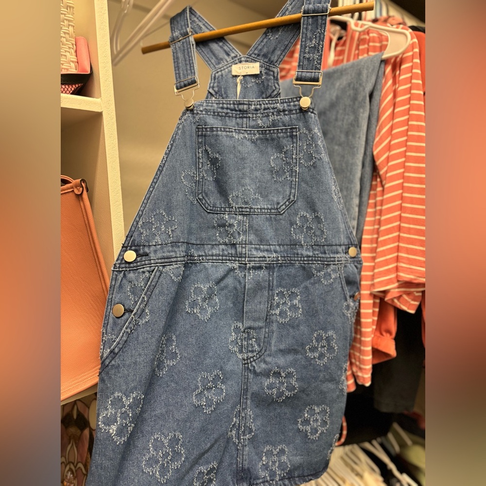 Storia Blue Denim Overalls